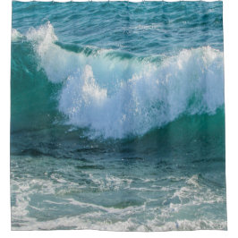 海素晴らし岸で波が打ち寄せる シャワーカーテン