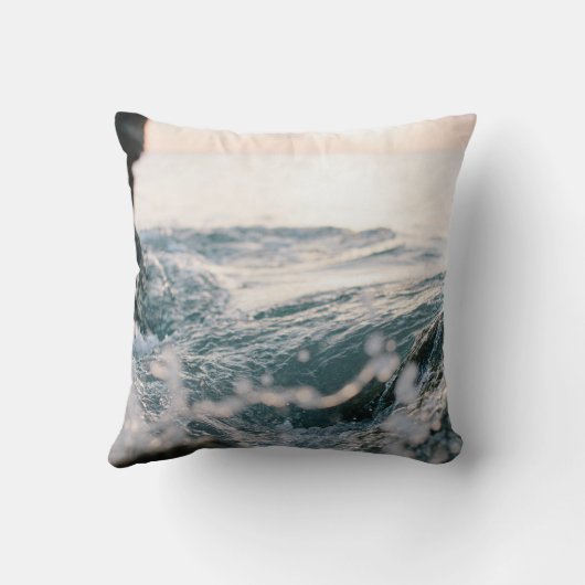 海素晴らし波 |最高の自然愛好家へのプレゼント クッション (裏面)