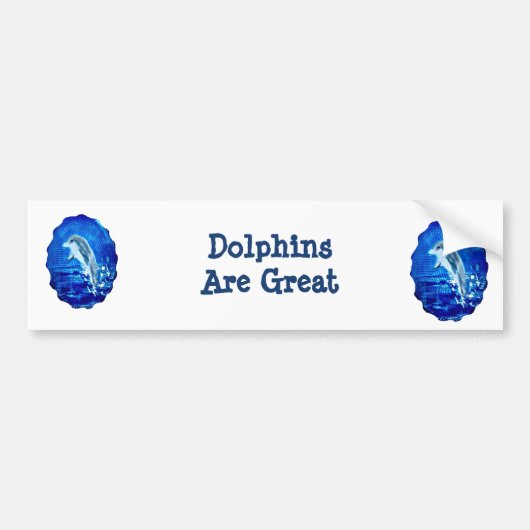 海素晴らし獣イルカ バンパーステッカー (正面)