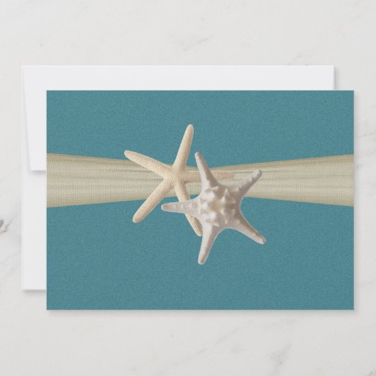 海素朴ヒトデブライダルシャワー 招待状 (裏面)