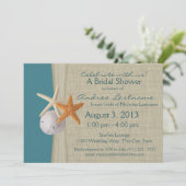 海素朴ヒトデブライダルシャワー 招待状 (スタンド正面)