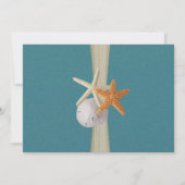 海素朴ヒトデブライダルシャワー 招待状 (裏面)