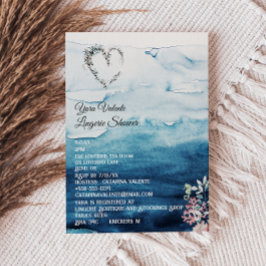 海素朴ランジェリーシャワー招待状 招待状