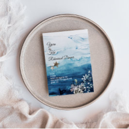 海素朴リハーサルディナー招待状 招待状