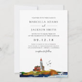 海結婚で 招待状 (正面)