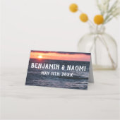 海結婚サンセット座席表 プレイスカード (裏面)