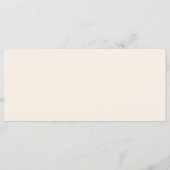 海結婚スケッチのメニュー メニュー (裏面)