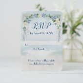 海結婚フラワーアーチRSVP 招待状 (スタンド正面)