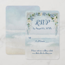 海結婚フラワーアーチRSVP 招待状