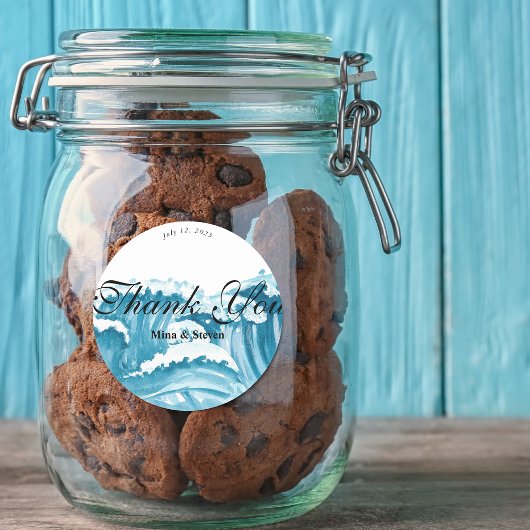 海結婚波感謝していよ ラウンドシール