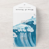 海結婚波 オールインワン招待状 (外側)