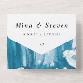 海結婚波 オールインワン招待状 (裏面)