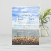 海結婚結婚式招待状 招待状 (スタンド正面)