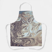 海絵画抽象芸術 |最高のモダン抽象芸術 エプロン (正面)