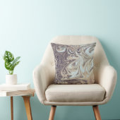 海絵画抽象芸術 |最高のモダン抽象芸術 クッション (椅子)