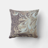 海絵画抽象芸術 |最高のモダン抽象芸術 クッション (裏面)