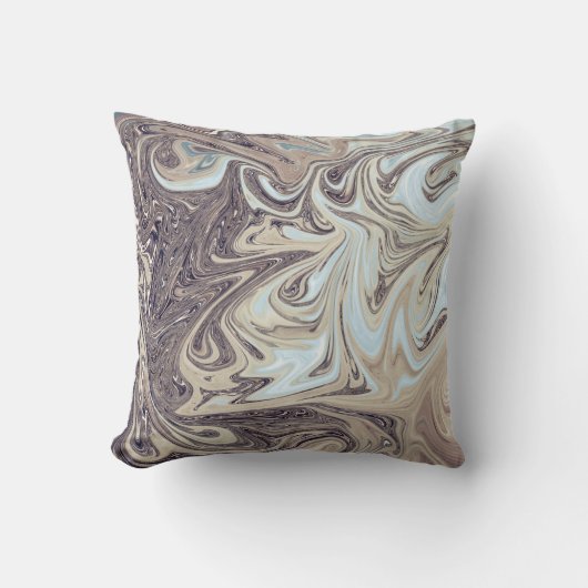 海絵画抽象芸術 |最高のモダン抽象芸術 クッション (正面)