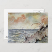 海絵画景の秋紅葉 ポストカード (正面/裏面)