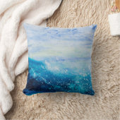 海絵画波の泡 クッション (ブランケット)