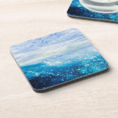 海絵画波の泡 コースター (左側)