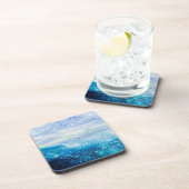 海絵画波の泡 コースター (右側)