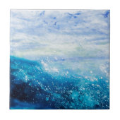 海絵画波の泡 タイル (正面)