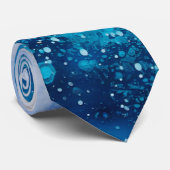 海絵画波の泡 ネクタイ (ロール)