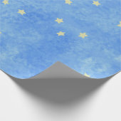 海綿で洗われたブルースター ラッピングペーパー (角)