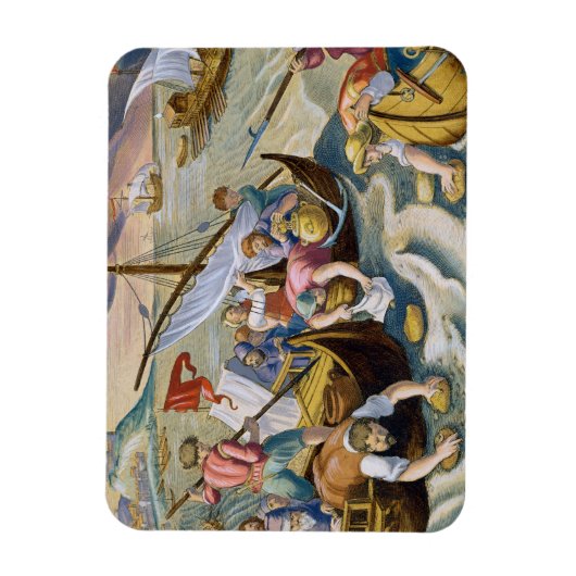 海綿を使ってナフサを表面から取り除く マグネット (縦)