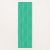 海緑のタケ木製の穀物の一見 ヨガマット (正面)