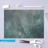 海緑のメタリックフレームのテクスチ動揺してャ 薄葉紙 (クラフト)