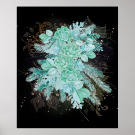 海緑ガーリーコラージュ ポスター