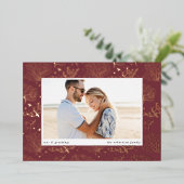 海縁ど |横向き写真 箔シーズンカード (立ち正面)