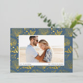 海縁ど |横向き写真 箔シーズンカード (立ち正面)