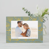 海縁ど |横向き写真 箔シーズンカード (立ち正面)