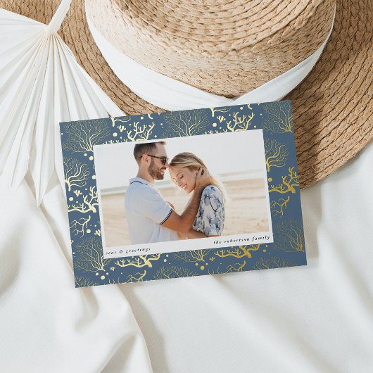 海縁ど |横向き写真 箔シーズンカード