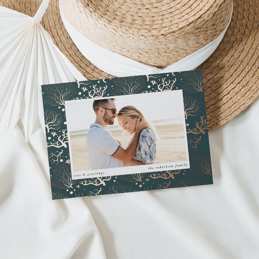 海縁ど |横向き写真 箔シーズンカード