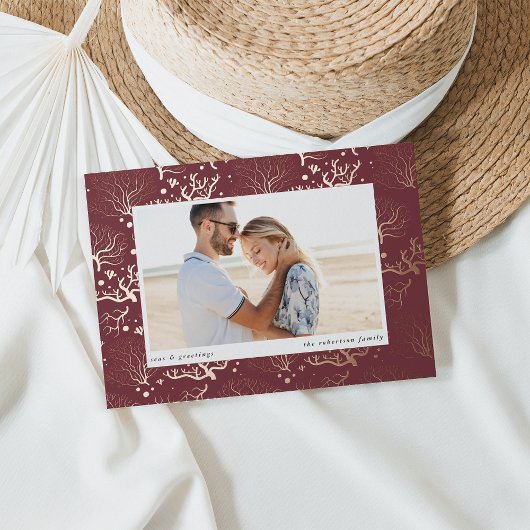 海縁ど |横向き写真 箔シーズンカード