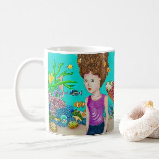 海美しいマグ コーヒーマグカップ (ドーナツ)