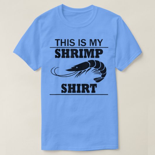 海老と海老の恋人食べのエビ Tシャツ (デザイン正面)