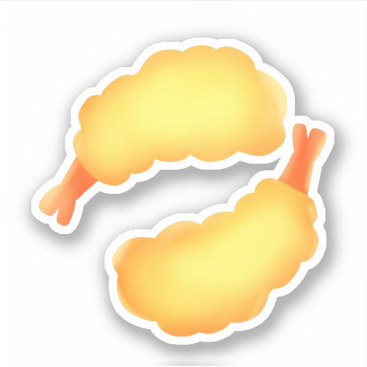 海老の天ぷら シール (正面)