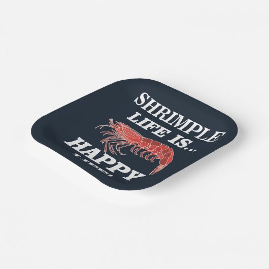 海老の魚介類エビパーティー ペーパープレート (傾斜あり)