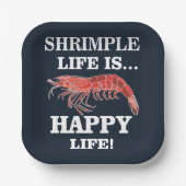 海老の魚介類エビパーティー ペーパープレート (正面)