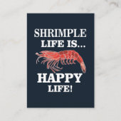 海老の魚介類レストランエビ 名刺 (正面)