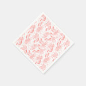 海老エビの海鮮パターン スタンダードカクテルナプキン (角)