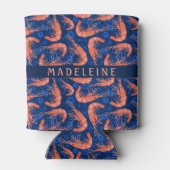 海老エビ珊瑚海バブル沿岸海軍ブルー 缶クーラー (裏面)