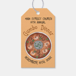 海老グムボシチュールイジアナのスープ夕食ディナー ギフトタグ