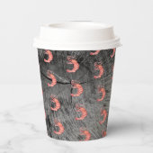 海老ハンドウォーター色シーフードカニ沸騰素朴 紙コップ (裏面)