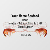 海老ファンシーの赤い市場 ウィンドウサイン (シート)