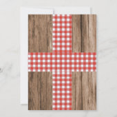 海老ボイルシーフ素朴ィードクリスマスホリデーパーティー 招待状 (裏面)